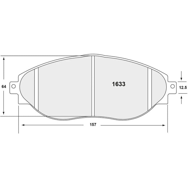 PFC 1633 Front Brake Pads for VW Golf Clubsport / Golf GTI / Golf R (Mk7)