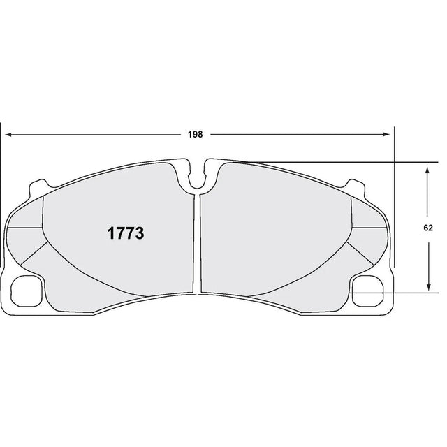 PFC 1773 Front Brake Pads for PORSCHE 992 GT3 / 991 GT3/Turbo / 981/718 Cayman GT4