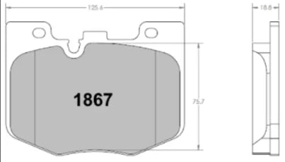 PFC 1867 Front Brake Pads for TOYOTA GR Supra (Mk 5) / BMW G-series