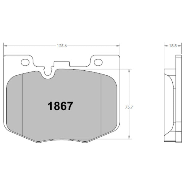 PFC 1867 Front Brake Pads for TOYOTA GR Supra (Mk 5) / BMW G-series