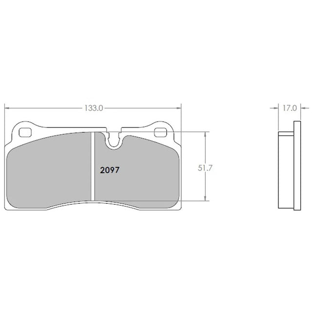 PFC 2097 Rear Brake Pads for BMW M2 Competition (F87)