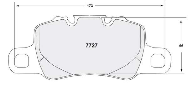 PFC 7727 Rear Brake Pads for PORSCHE 992 GT3 / 991 GT3 / GT3RS / Turbo / 981 Cayman GT4