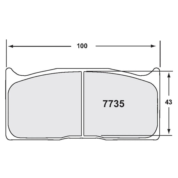 PFC 7735 Rear Brake Pads for FORD Mustang GT4