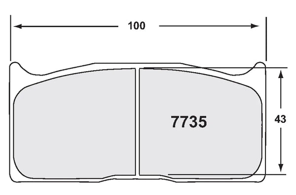 PFC 7735 Rear Brake Pads for FORD Mustang GT4