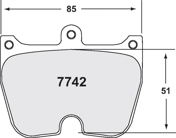 PFC 7742 Brake Pads for Brembo 8-Piston Caliper