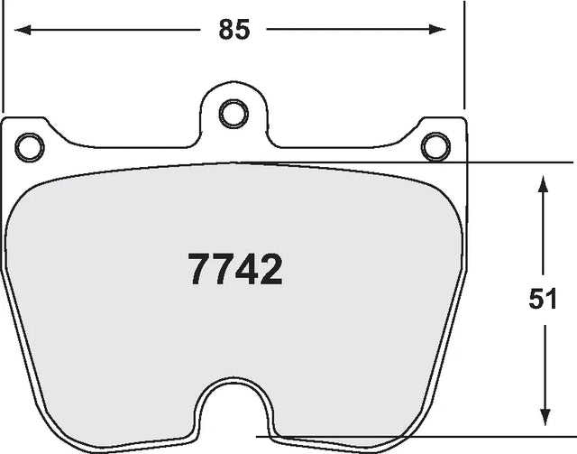 PFC 7742 Brake Pads for Brembo 8-Piston Caliper