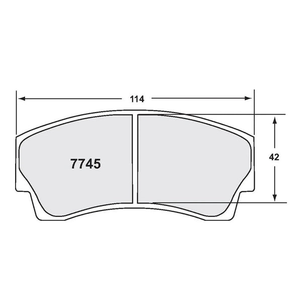 PFC 7745 Rear Brake Pads for SUBARU Impreza STi
