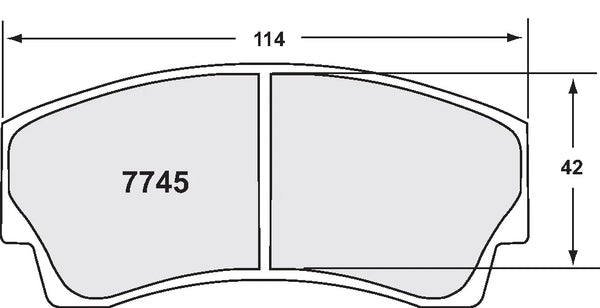 PFC 7745 Rear Brake Pads for SUBARU Impreza STi