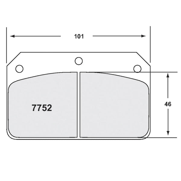 PFC 7752 Rear Brake Pads for Wilwood 4-Piston Caliper