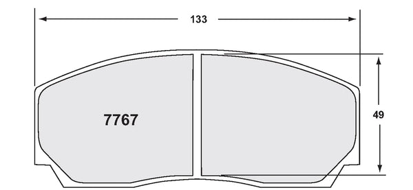 PFC 7767 Brake Pads for 66 CMPD XX mm