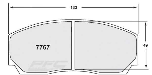 PFC 7767 Brake Pads for 66 CMPD XX mm