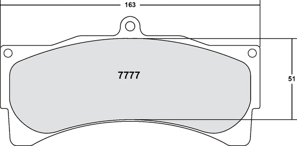 PFC 7777 Front Brake Pads for PORSCHE 996 GT3/RS / FERRARI 550