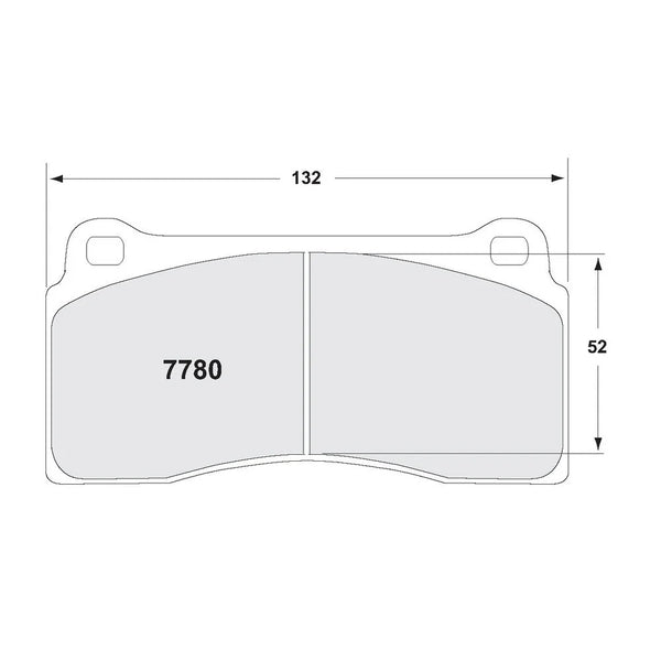 PFC 7780 Rear Brake Pads for NISSAN GT-R (R35) 2008