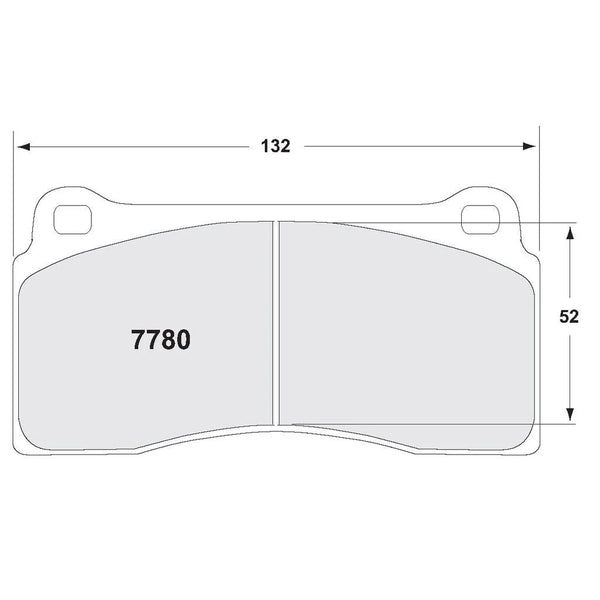PFC 7780 Rear Brake Pads for NISSAN GT-R (R35) 2008