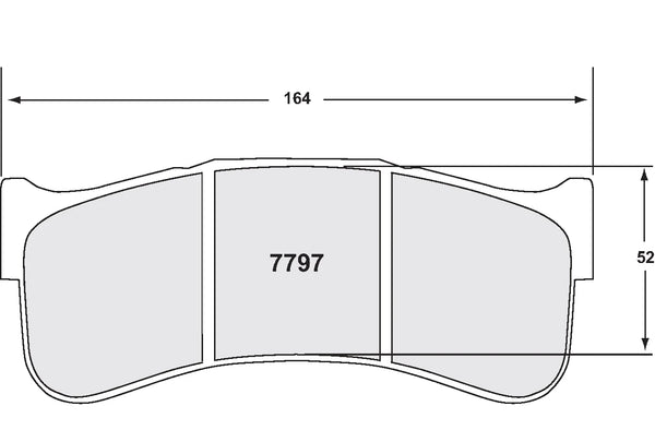 PFC 7797 Front Brake Pads for PORSCHE 992 Cup