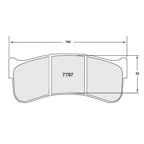 PFC 7797 Front Brake Pads for PORSCHE 992 Cup