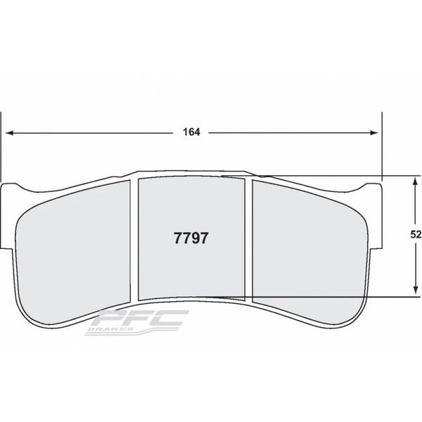 PFC 7797 Front Brake Pads for PORSCHE 992 Cup