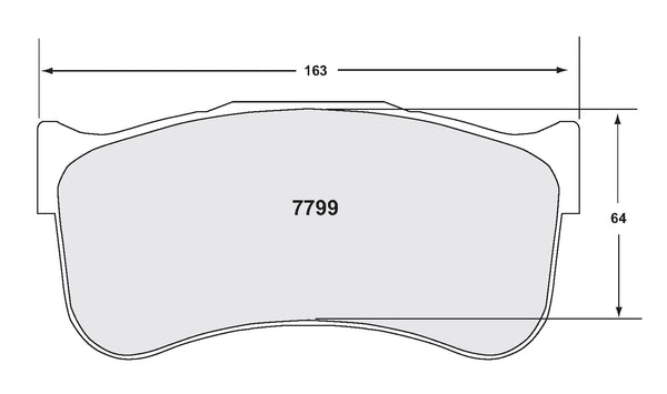PFC 7799 Front Brake Pads for Brembo 6-Piston Caliper