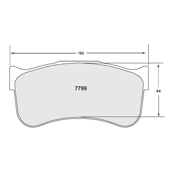 PFC 7799 Front Brake Pads for Brembo 6-Piston Caliper