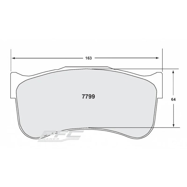 PFC 7799 Front Brake Pads for Brembo 6-Piston Caliper