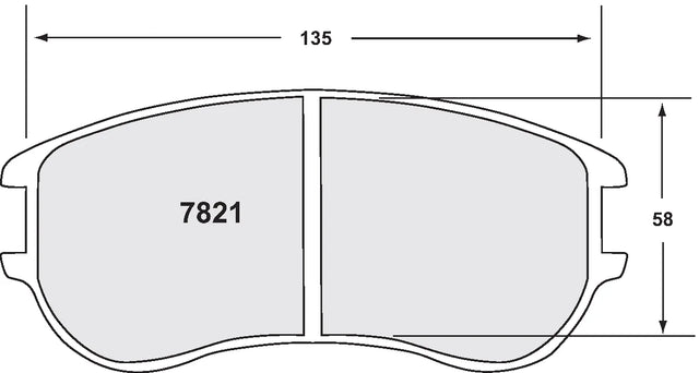 PFC 7821 Brake Pads for ZR18