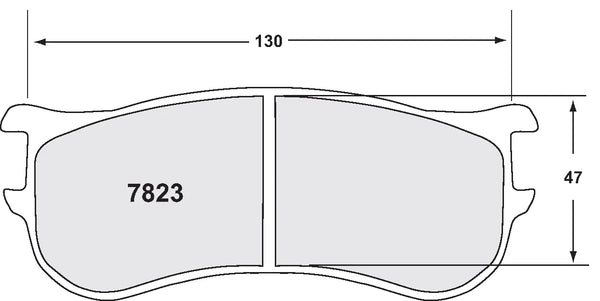 PFC 7823 Brake Pads for ZR22 / ZR49 Caliper