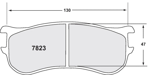 PFC 7823 Brake Pads for ZR22 / ZR49 Caliper