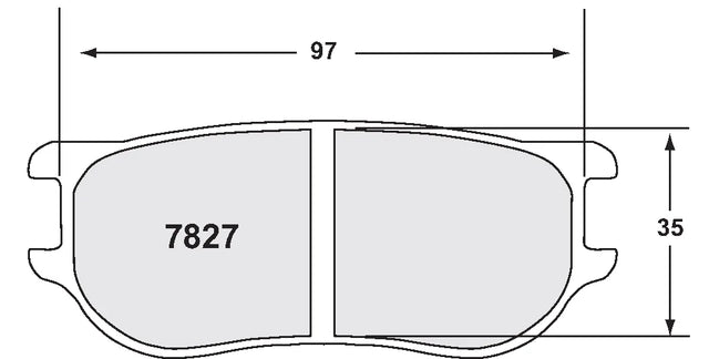 PFC 7827 Brake Pads for Caliper ZR20 / ZR24 / ZR43
