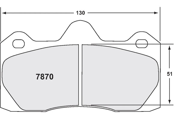 PFC 7870 Rear Brake Pads for LOTUS Exige