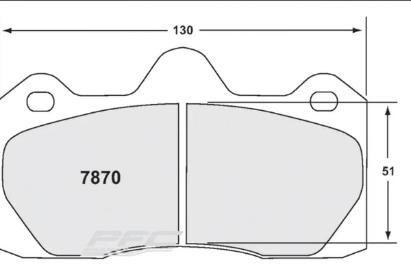 PFC 7870 Rear Brake Pads for LOTUS Exige