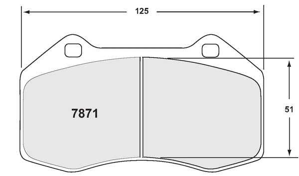 PFC 7871 Front Brake Pads for ABARTH 695 1.4 Turbo 2009