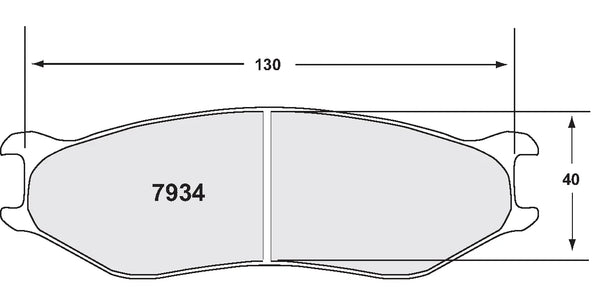 PFC 7934 Brake Pads for Caliper ZR34 / ZR41 / ZR94