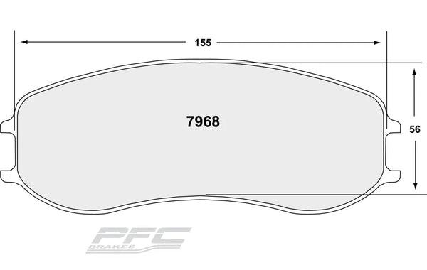 PFC 7968 Front Brake Pads for PORSCHE Cayman GT4/991 Cup with ABS