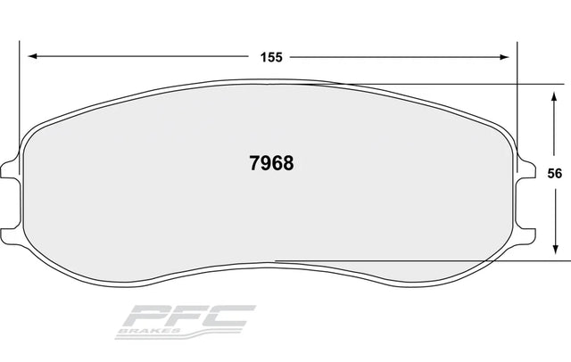 PFC 7968 Front Brake Pads for PORSCHE Cayman GT4/991 Cup with ABS