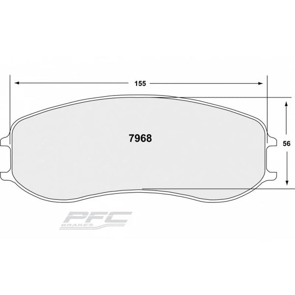 PFC 7968 Front Brake Pads for PORSCHE Cayman GT4/991 Cup with ABS