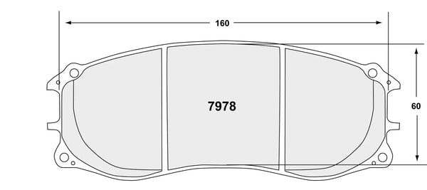 PFC 7978 Front Brake Pads for PORCHE 991 GT3R ZR78 Caliper