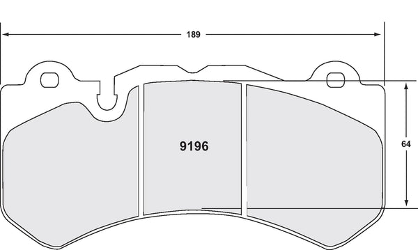 PFC 9196 Brake Pads for AUDI RS6 (C7)