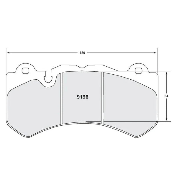 PFC 9196 Brake Pads for AUDI RS6 (C7)