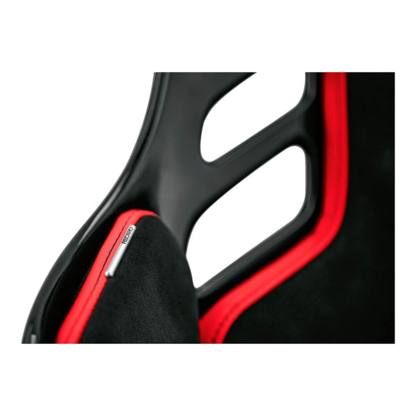 RECARO Podium GF Racing Seat (ABE / FIA 8855-1999) – Left / M / Black Alcantara / Red Leather
