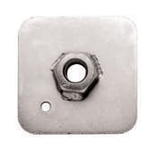 Sabelt Harness Eye-Bolts and Back Plate – Eye-bolt back plate 65 x 65 x 3 mm