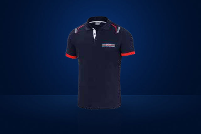 Sparco Martini Racing Embroidered Polo Shirt – Navy