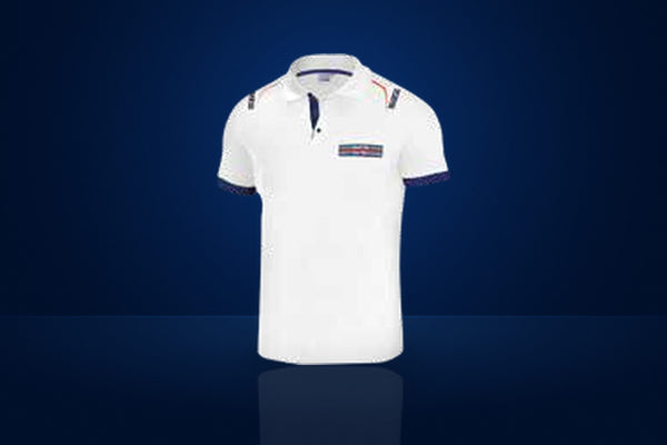 Sparco Martini Racing Embroidered Polo Shirt – White