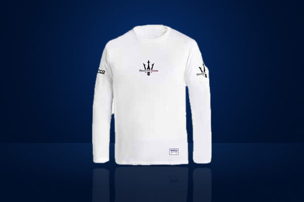 Sparco Maserati Corse Long Sleeve T-Shirt – White