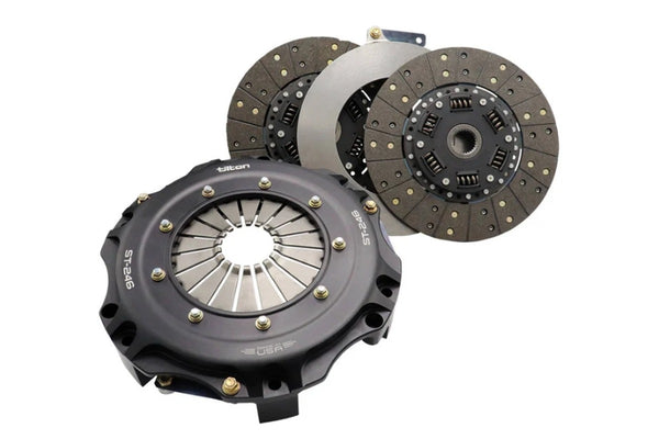 Tilton ST-246 twin-disc clutch, organic sprung hubs, 69-402UG-28