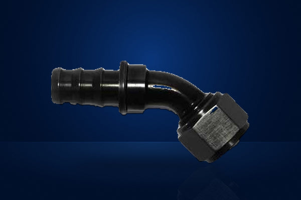 Mocal Push-On Hose End - Female 45° Swivel