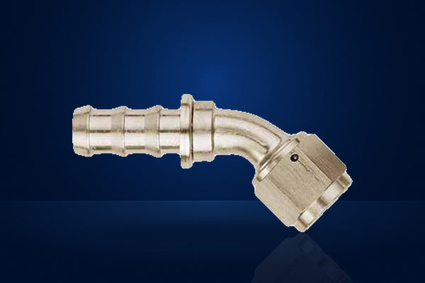 Mocal Push-On Hose End - Female 45° Swivel