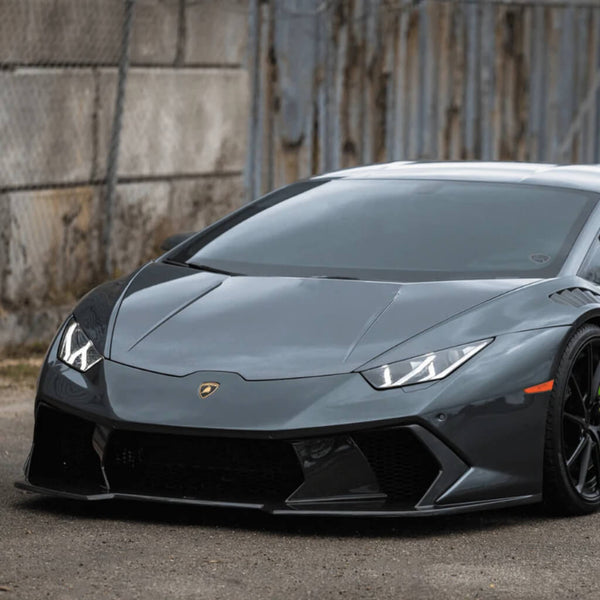 Vorsteiner Front Bumper with Front Spoiler Novara Edizione (Gloss Carbon) for Lamborghini Huracan LP610-4 / LP580-2