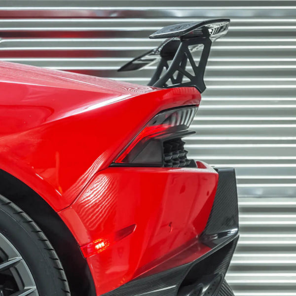 Vorsteiner Wing Blade with Aluminum Uprights Novara Edizione (Gloss Carbon) for Lamborghini Huracan LP610-4 / LP580-2
