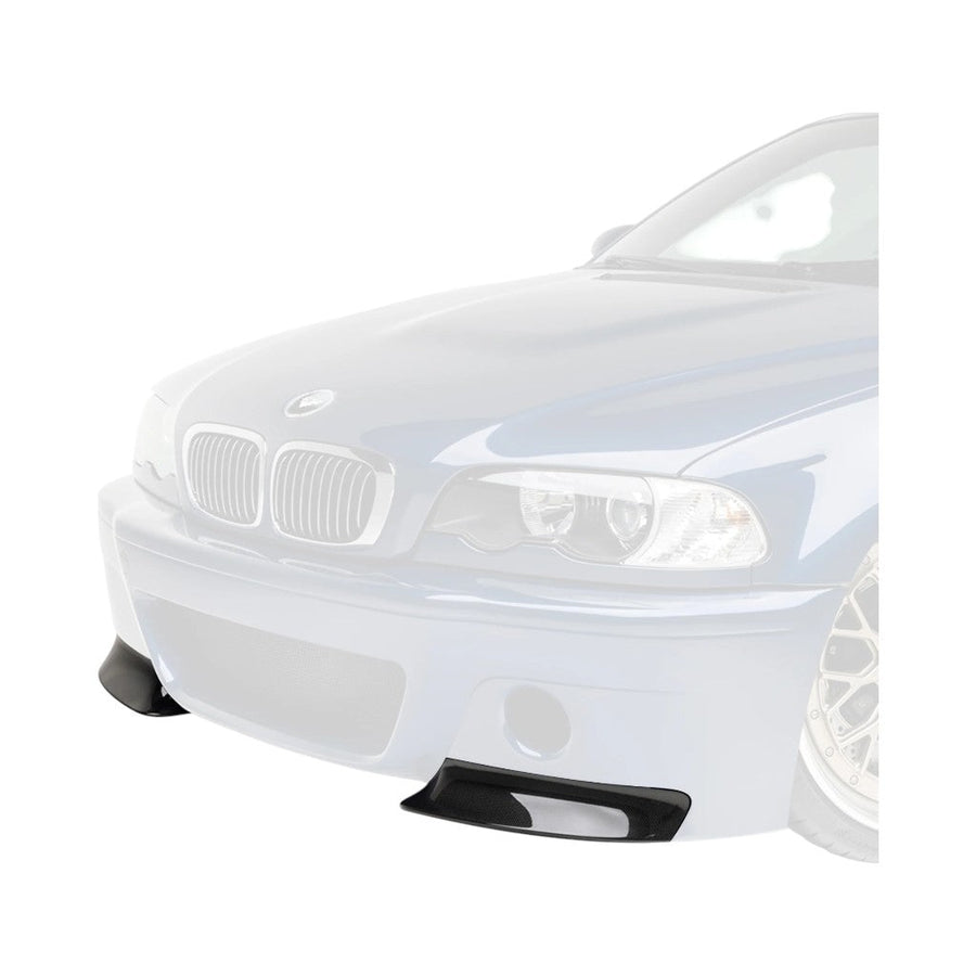 Vorsteiner 2-Piece Front Bumper Splitters V20 (Carbon) for BMW M3 (E46) 2000-2006