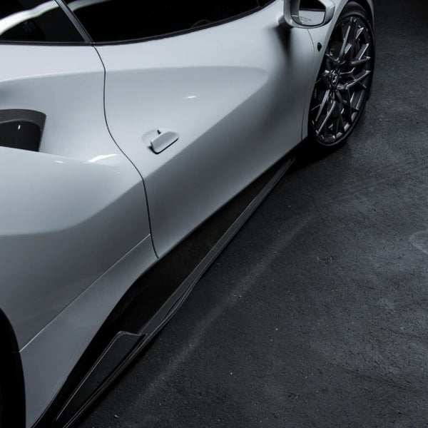 Vorsteiner Side Skirts Diavolo (Gloss Carbon) for Ferrari 488